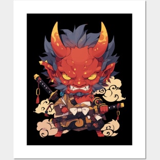 Japanese Oni Posters and Art